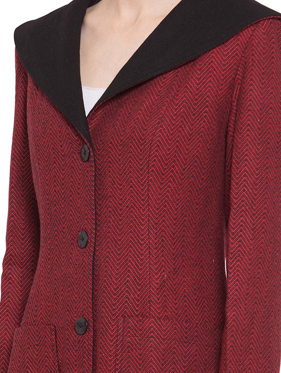hooded neck trench/overcoat coat - 16711916 - Zoom Image - 5
