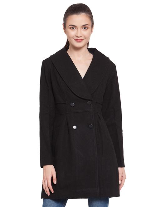 double breasted trench/overcoat coat - 16711920 - Standard Image - 1