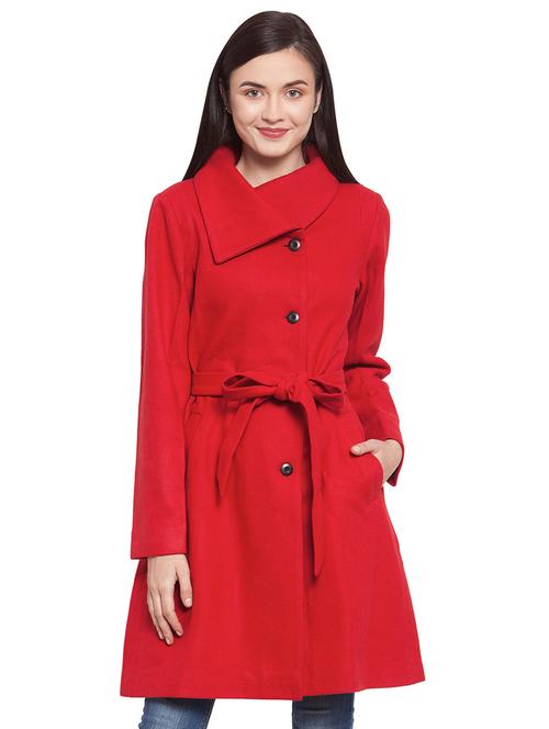 tie front trench/overcoat coat - 16711922 - Standard Image - 1