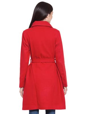 tie front trench/overcoat coat - 16711922 - Standard Image - 3