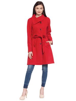 tie front trench/overcoat coat - 16711922 - Standard Image - 4