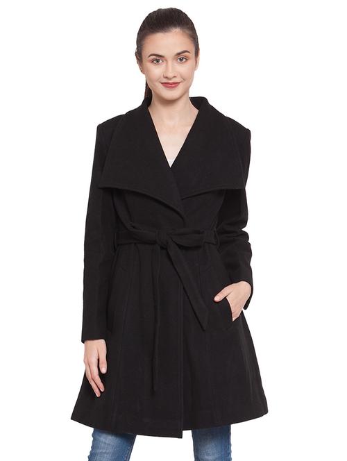 tie front trench/overcoat coat - 16711923 - Standard Image - 1