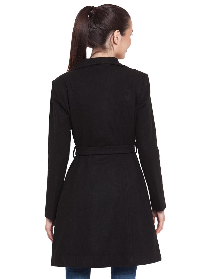 tie front trench/overcoat coat - 16711923 - Zoom Image - 3