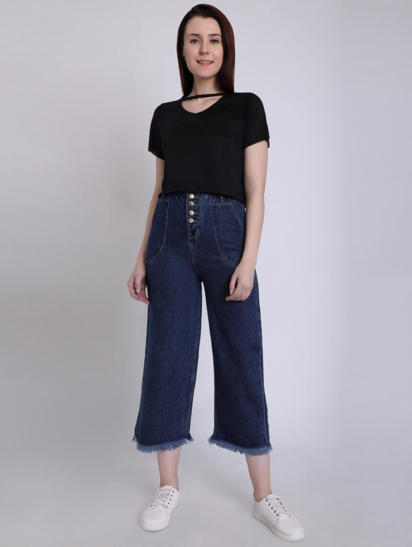 choker neck solid crop top - 16711930 - Zoom Image - 4
