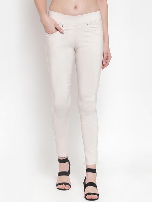 mid rise solid jeggings - 16711973 - Standard Image - 1