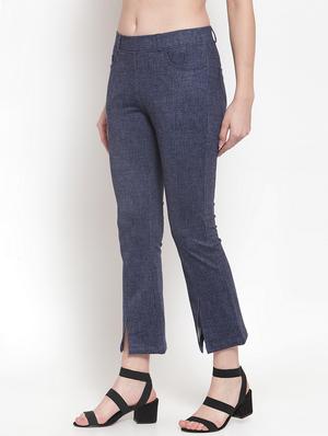 mid rise solid trouser - 16711975 - Standard Image - 2