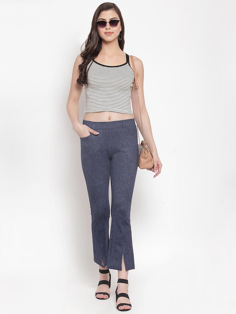 mid rise solid trouser - 16711975 - Zoom Image - 4