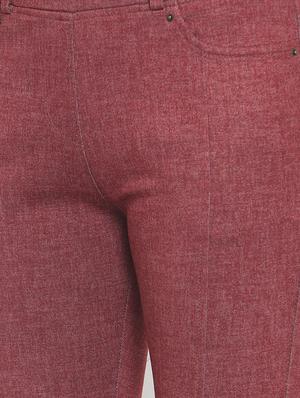 mid rise solid trouser - 16711976 - Standard Image - 5