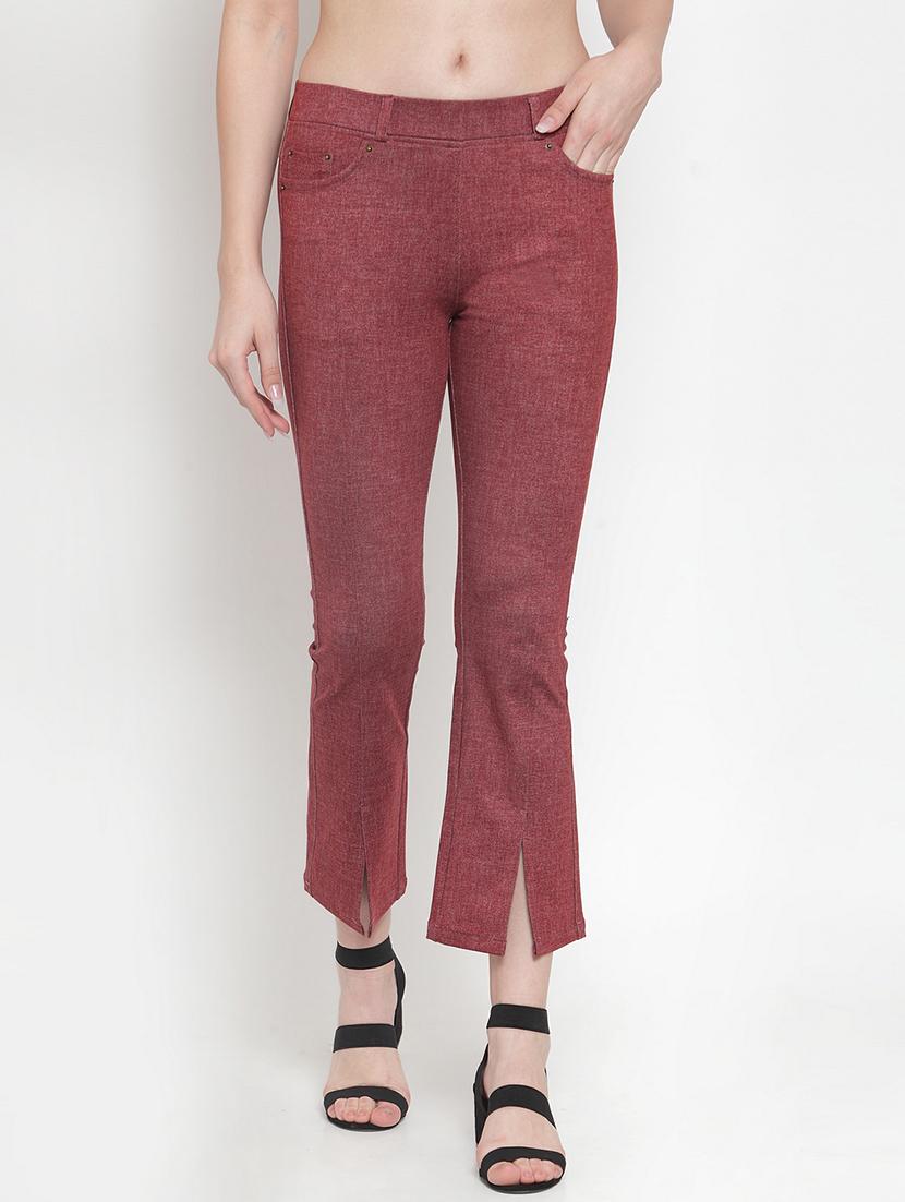 mid rise solid trouser - 16711976 - Zoom Image - 1