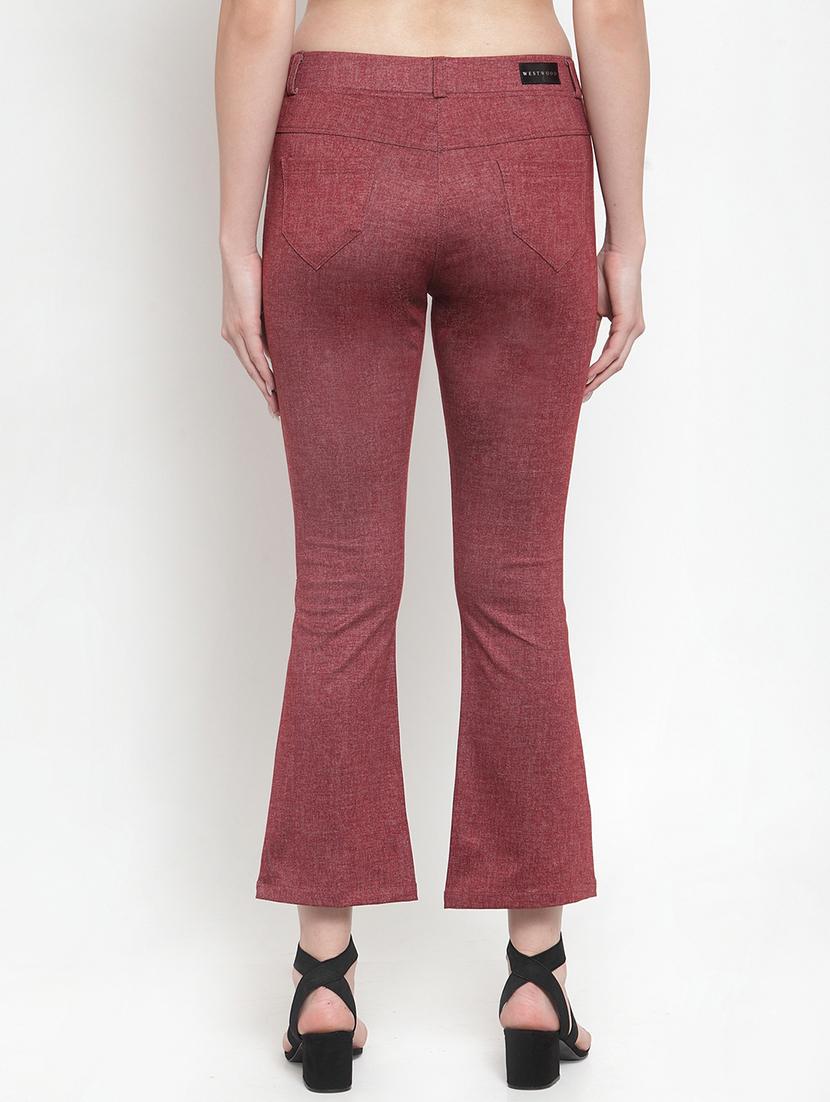 mid rise solid trouser - 16711976 - Zoom Image - 3
