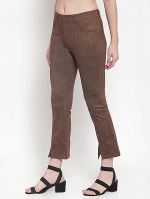 mid rise solid trouser - 16711977 - Standard Image - 2