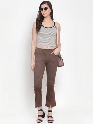 mid rise solid trouser - 16711977 - Standard Image - 4