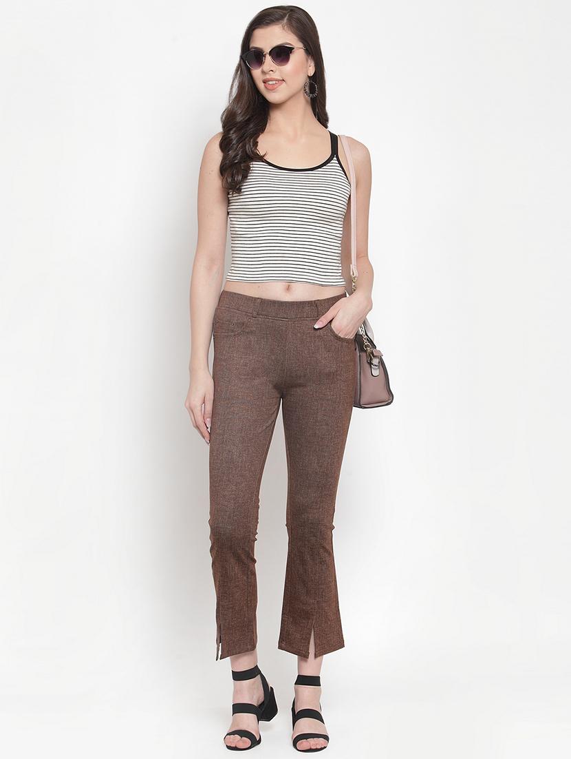 mid rise solid trouser - 16711977 - Zoom Image - 4