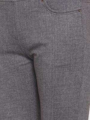 mid rise solid trouser - 16711978 - Standard Image - 5