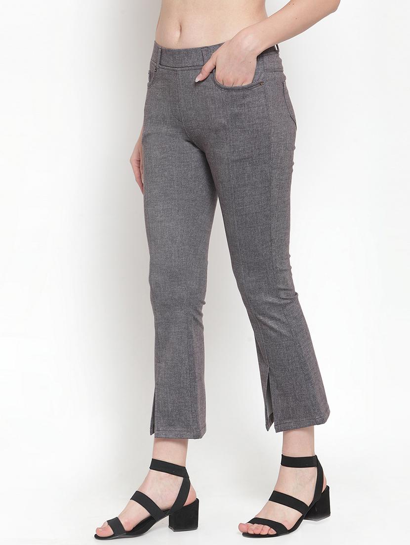 mid rise solid trouser - 16711978 - Zoom Image - 2
