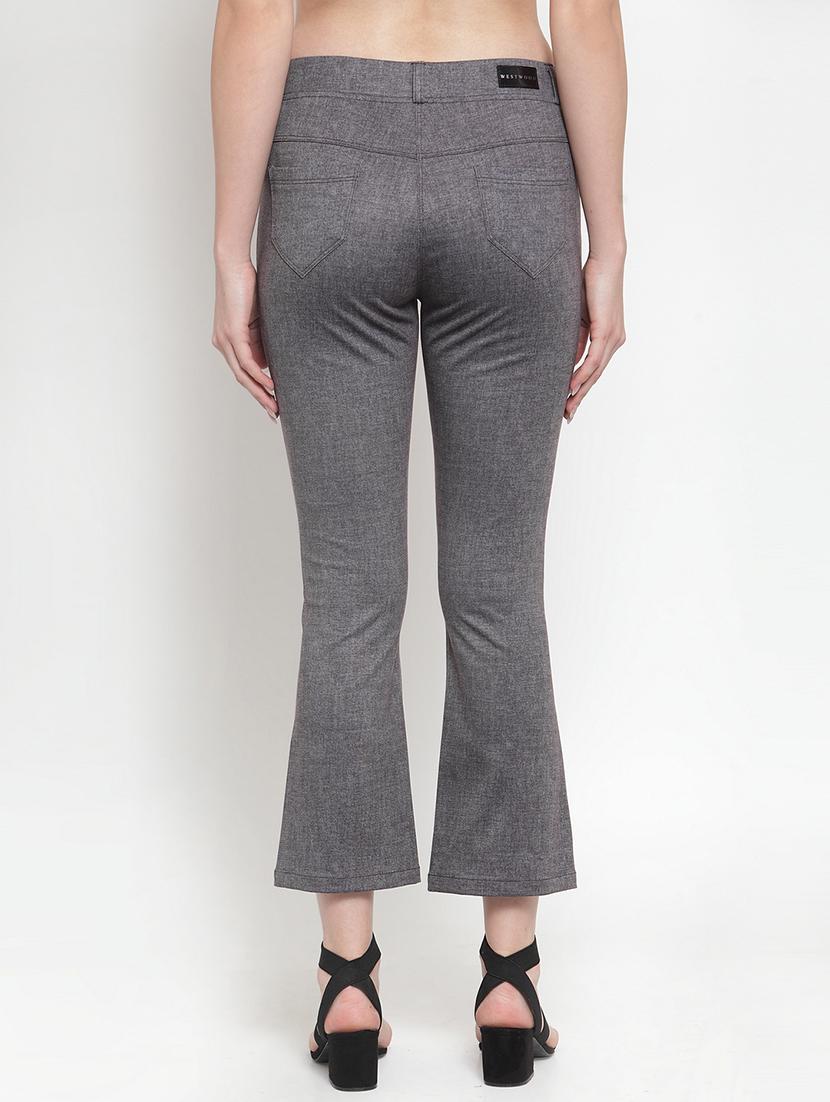 mid rise solid trouser - 16711978 - Zoom Image - 3