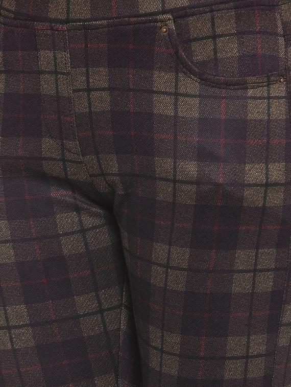 high rise checkered jeggings - 16711980 - Zoom Image - 5
