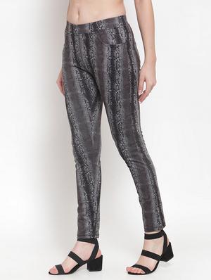 mid rise snake print jeggings - 16711984 - Standard Image - 2