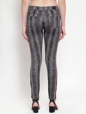 mid rise snake print jeggings - 16711984 - Standard Image - 3