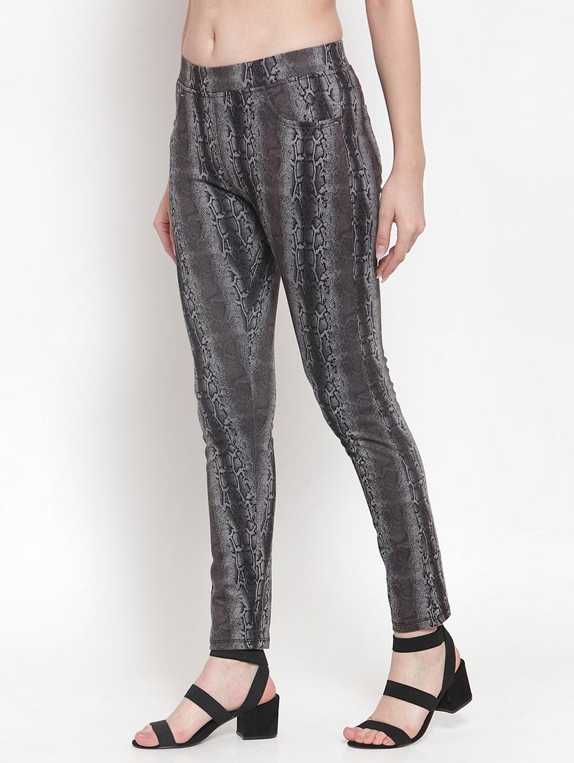 mid rise snake print jeggings - 16711984 - Zoom Image - 2
