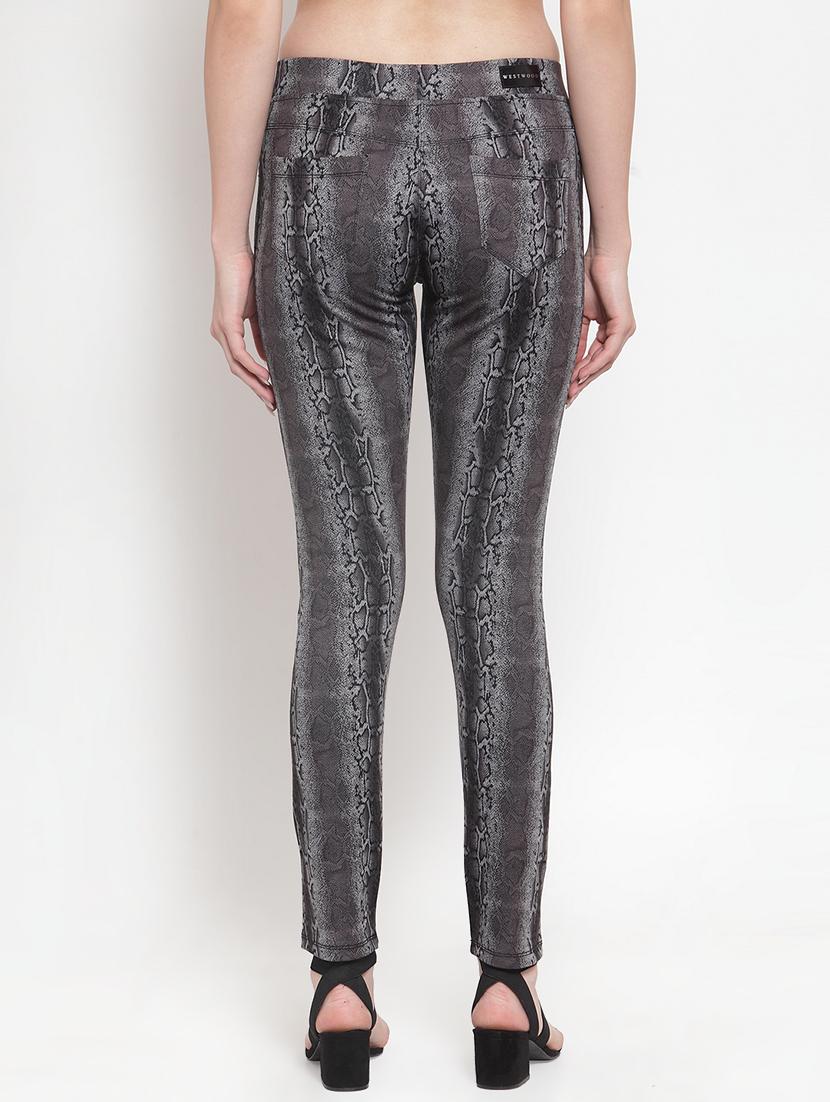 mid rise snake print jeggings - 16711984 - Zoom Image - 3