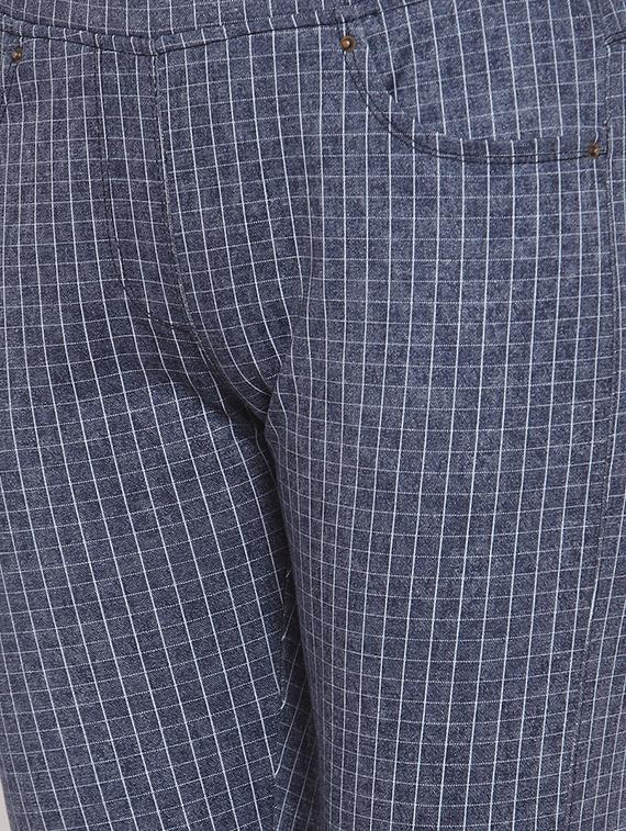 mid rise checkered jeggings - 16711986 - Zoom Image - 5