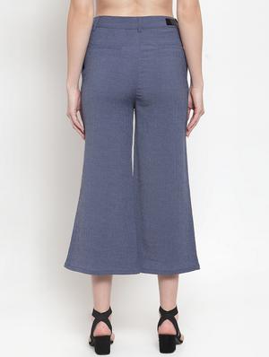 high rise solid wide leg trouser - 16711987 - Standard Image - 3