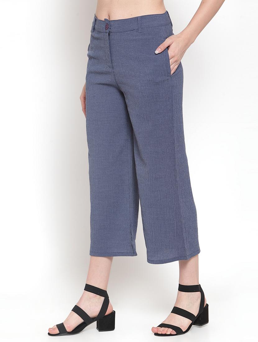 high rise solid wide leg trouser - 16711987 - Zoom Image - 2