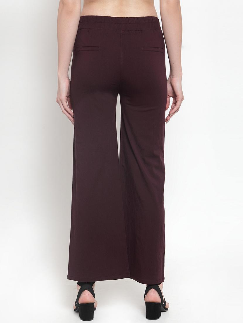 high rise solid wide leg trouser - 16711990 - Zoom Image - 3