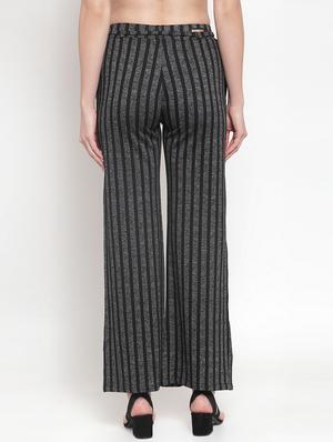 tie front striped wide leg trouser - 16711991 - Standard Image - 3