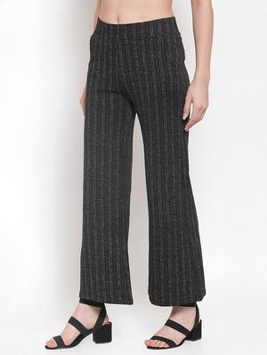high rise striped wide leg trouser - 16711992 - Standard Image - 2