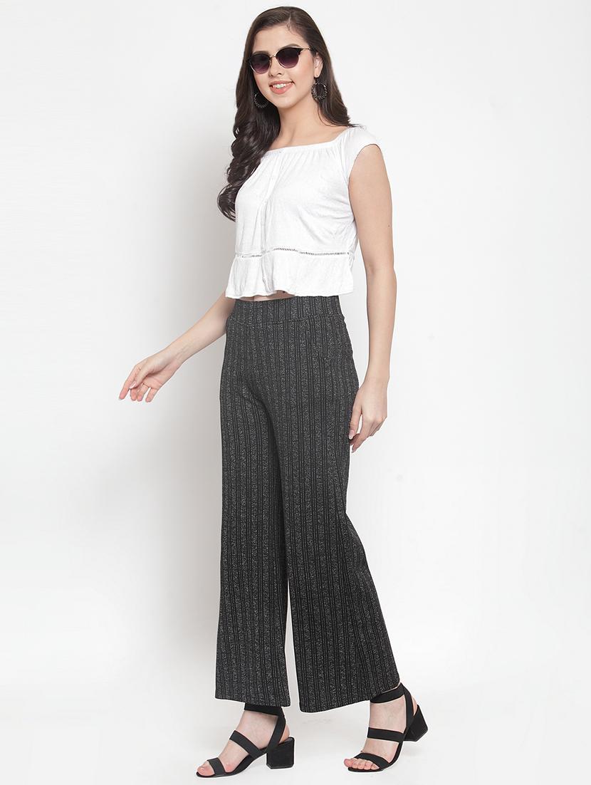 high rise striped wide leg trouser - 16711992 - Zoom Image - 4