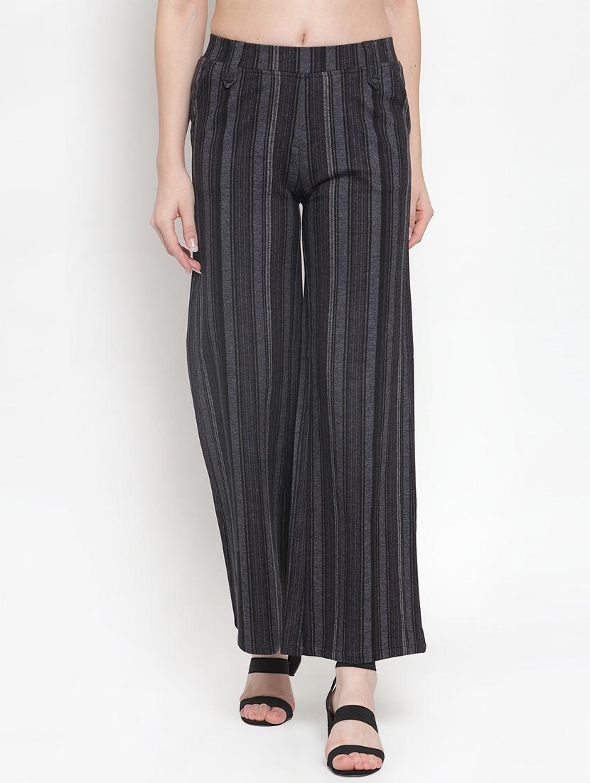 high rise striped wide leg trouser - 16711995 - Zoom Image - 1