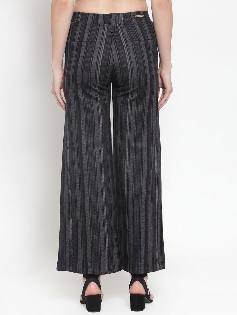 high rise striped wide leg trouser - 16711995 - Zoom Image - 3