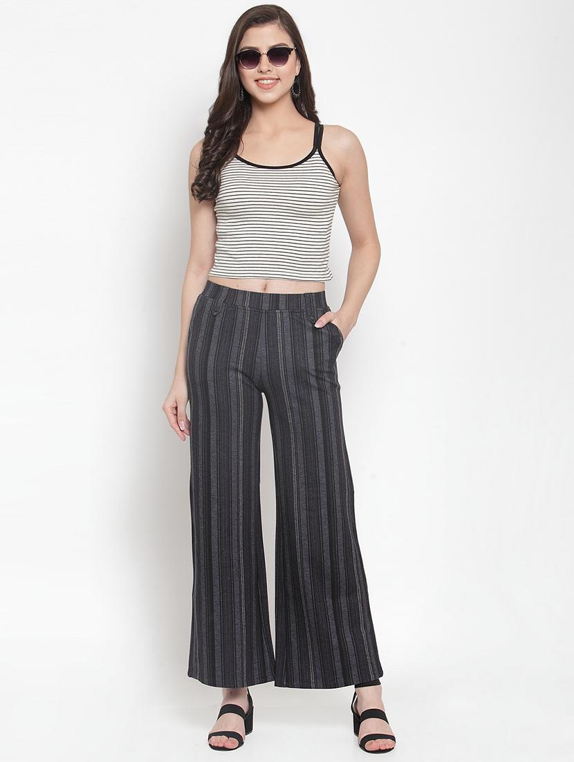 high rise striped wide leg trouser - 16711995 - Zoom Image - 4