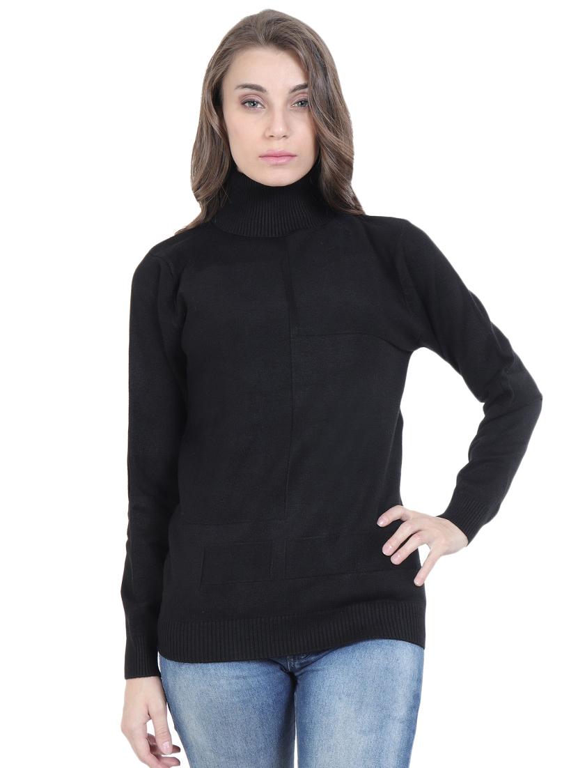 turtle neck solid pullover - 16712005 - Zoom Image - 1