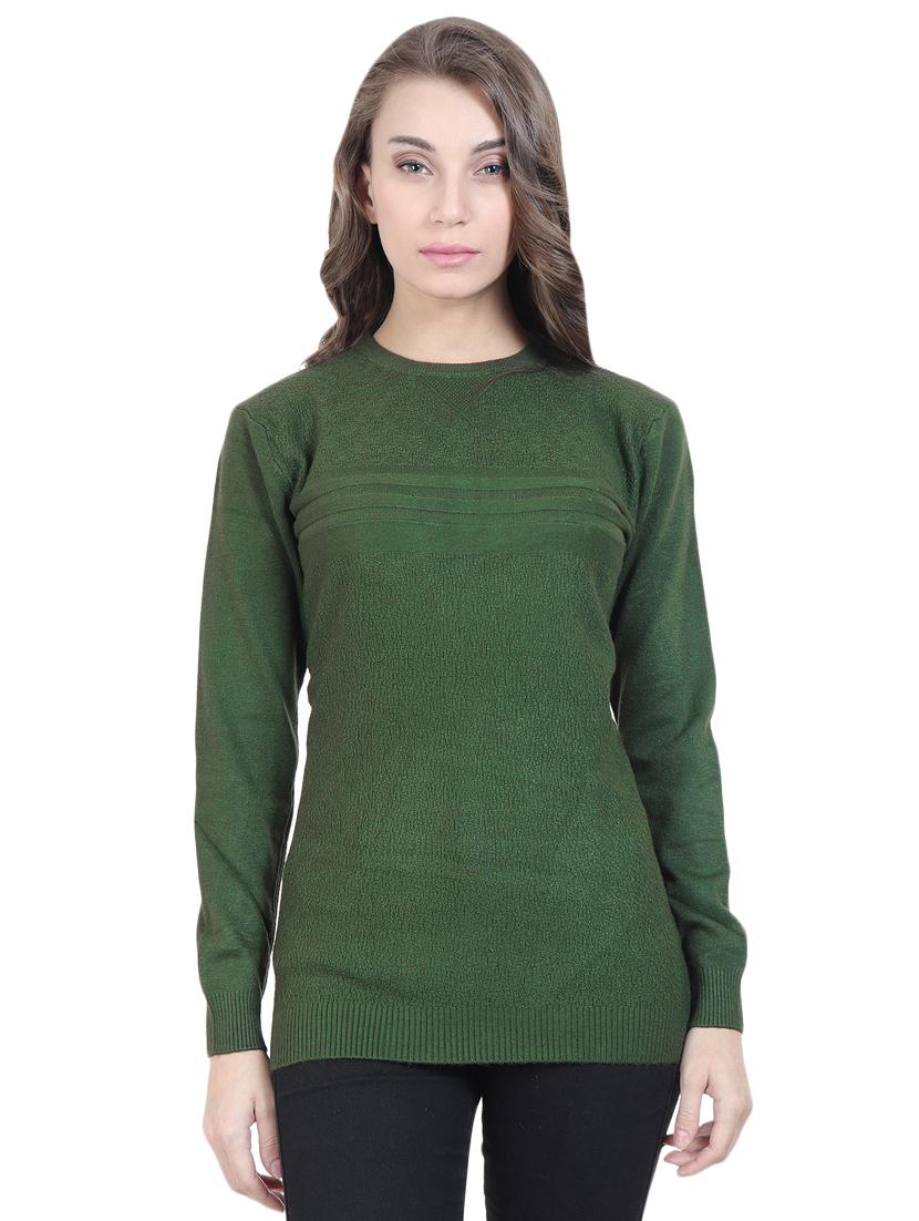 round neck solid pullover - 16712013 - Zoom Image - 1