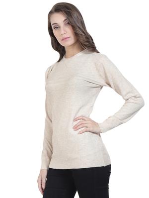 round neck solid pullover - 16712015 - Standard Image - 2