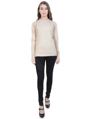 round neck solid pullover - 16712015 - Standard Image - 4