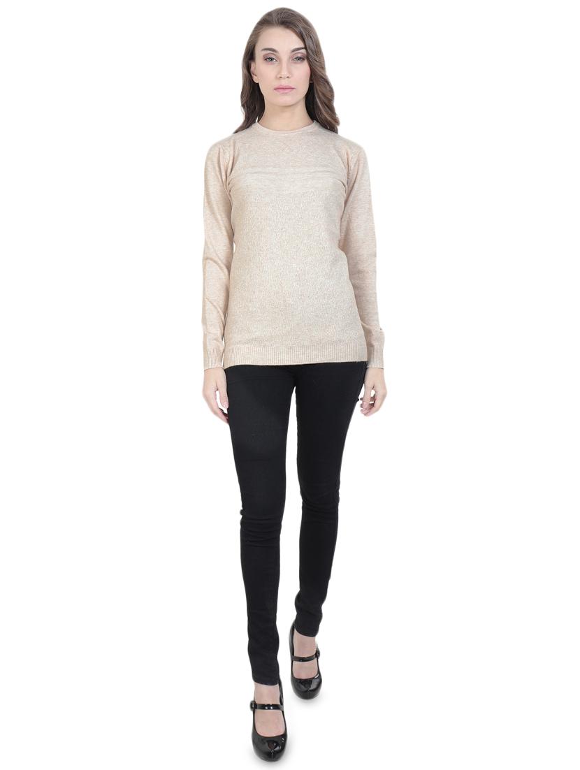 round neck solid pullover - 16712015 - Zoom Image - 4