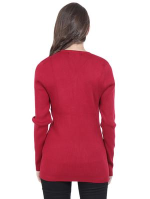 button detail v-neck pullover - 16712017 - Standard Image - 3