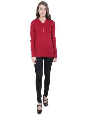 button detail v-neck pullover - 16712017 - Standard Image - 4
