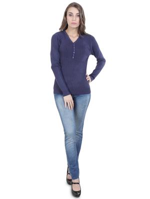 button detail v-neck pullover - 16712018 - Standard Image - 4