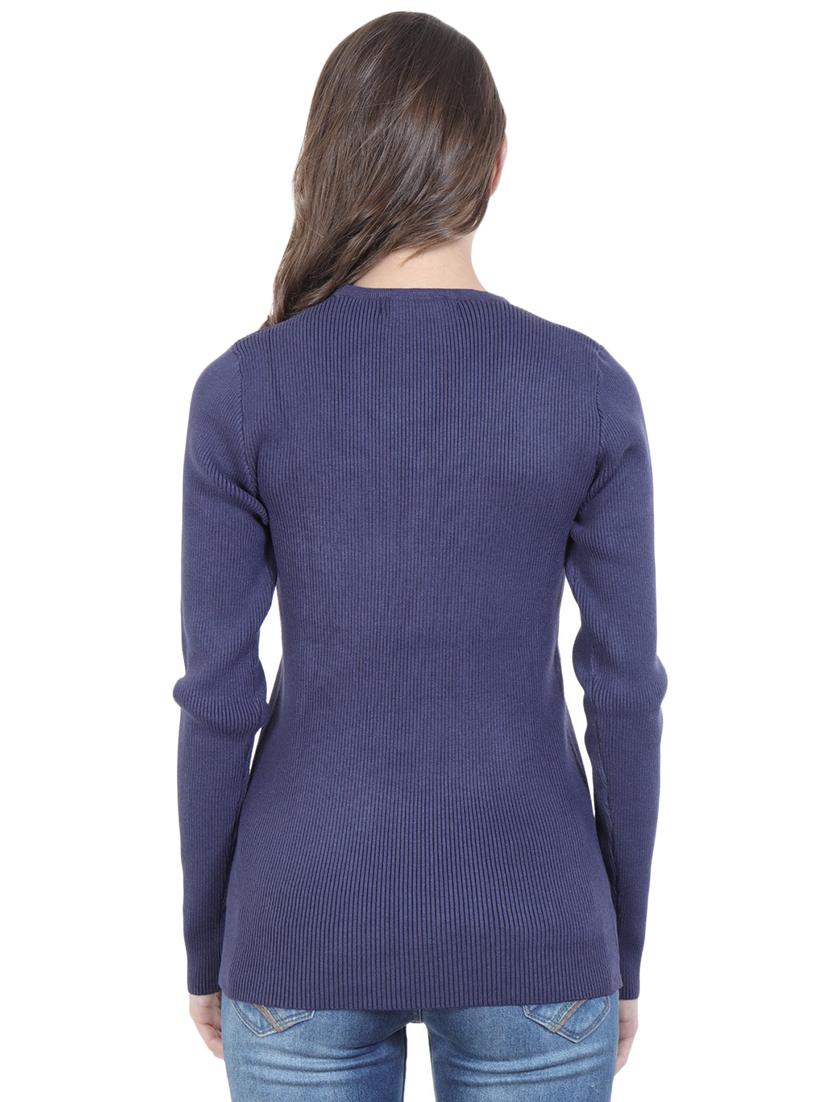button detail v-neck pullover - 16712018 - Zoom Image - 3