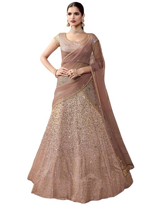 sequined flared lehenga - 16712023 - Very Small Image - 1