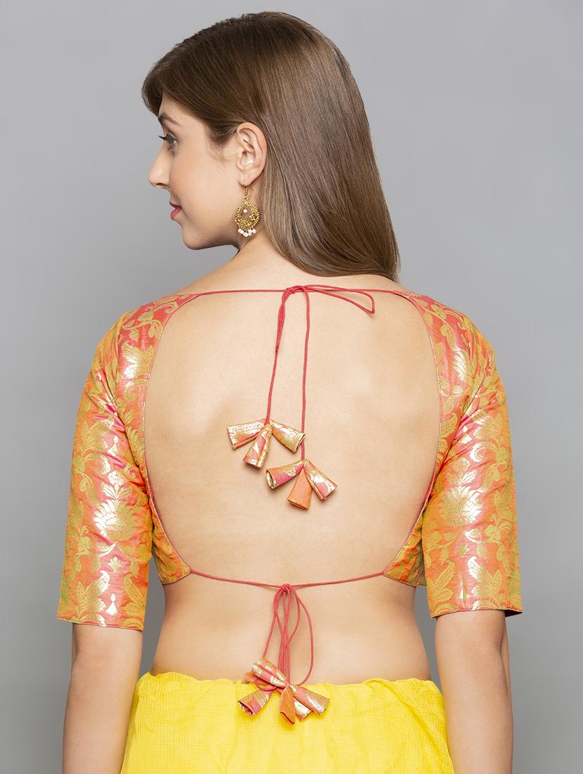 floral brocade blouse - 16712134 - Zoom Image - 2