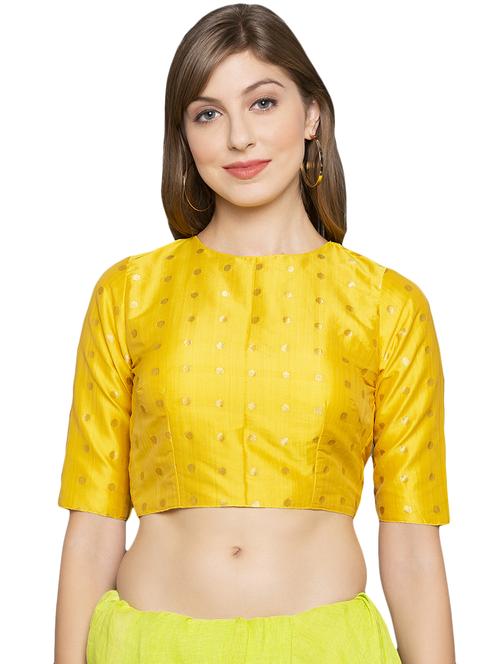 solid brocade blouse - 16712136 - Standard Image - 1