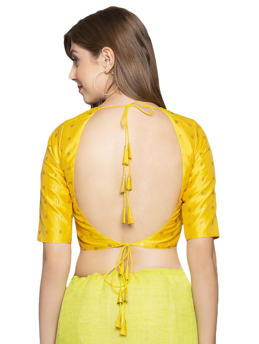 solid brocade blouse - 16712136 - Zoom Image - 2