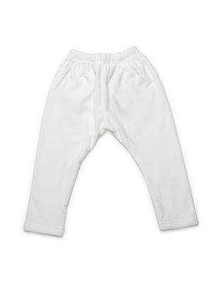white cotton blend legging - 16712175 - Standard Image - 2