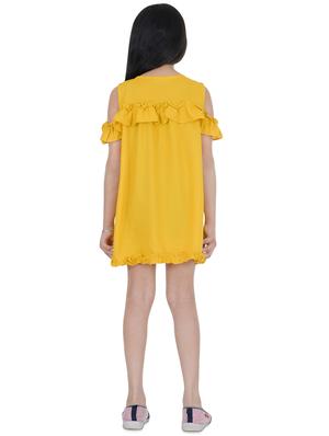 cold shoulder frill trim frock - 16712211 - Standard Image - 3